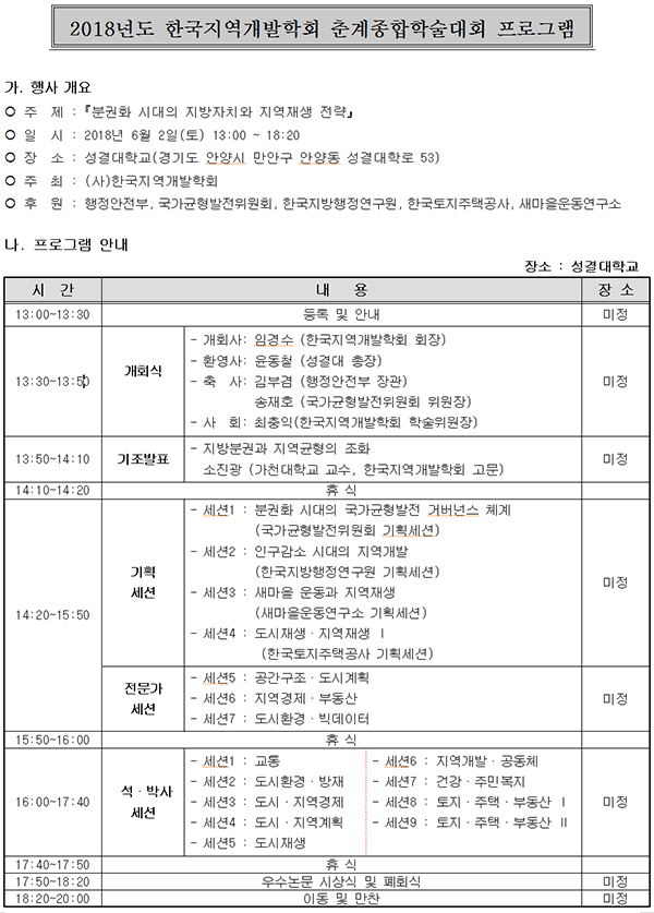 201７ 한국지역개발학회지 29권2호 발간